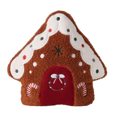Boltze home kussen ginger peperkoekhuis 28cm