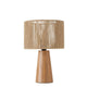 Boltze home tafellamp medika bruin cederhout hemp ø22,5xh34cm