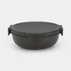 Brabantia saladebak 1,3l dark grey