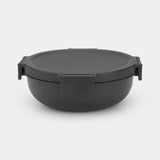 Brabantia make take saladebak 1,3l dark grey - afbeelding 1