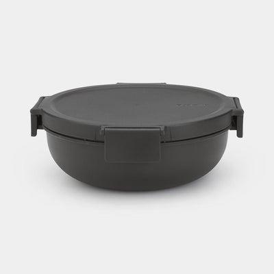 Brabantia saladebak 1,3l dark grey