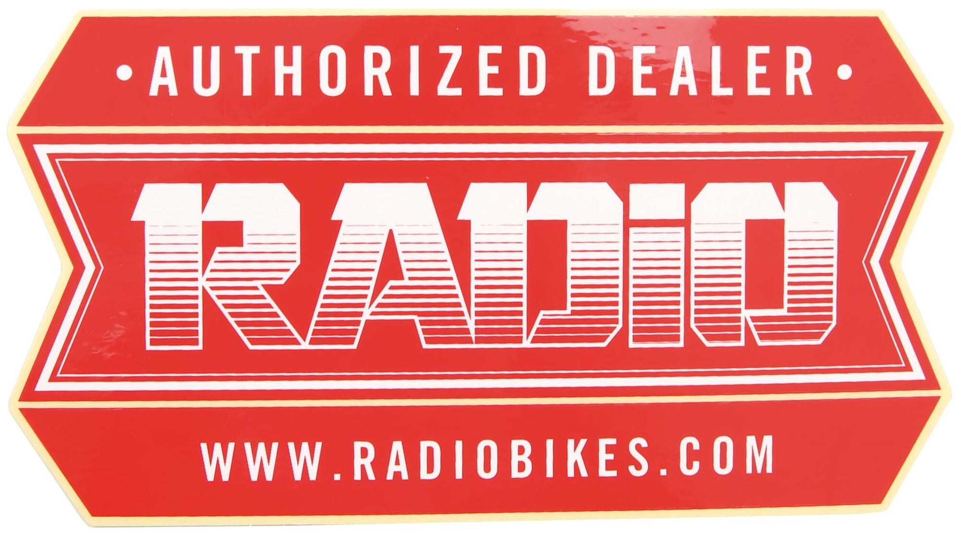 Radio sticker sticker authorized dealer