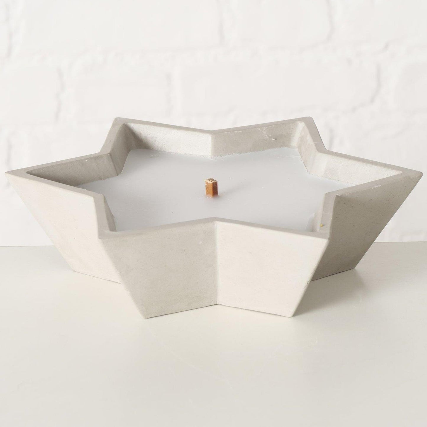Boltze home kaarsenpot bonko ster ø14xh5cm