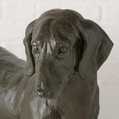 Boltze home figuur tekkel zwart 38x24cm