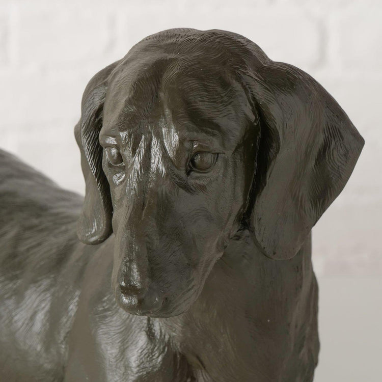 Boltze home figuur tekkel zwart 38x24cm