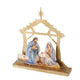 Boltze home kersttafereel navitty mangohout metaal 30,5x6,5x32,5cm