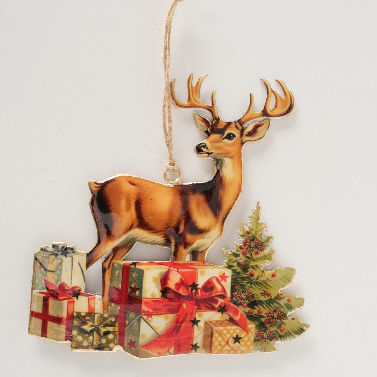 Boltze home kersthanger hert 14,5x15cm