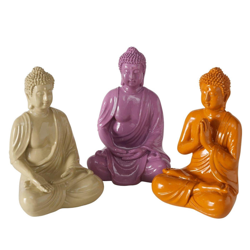 Boltze home figuur buddha 6,5x5x10cm