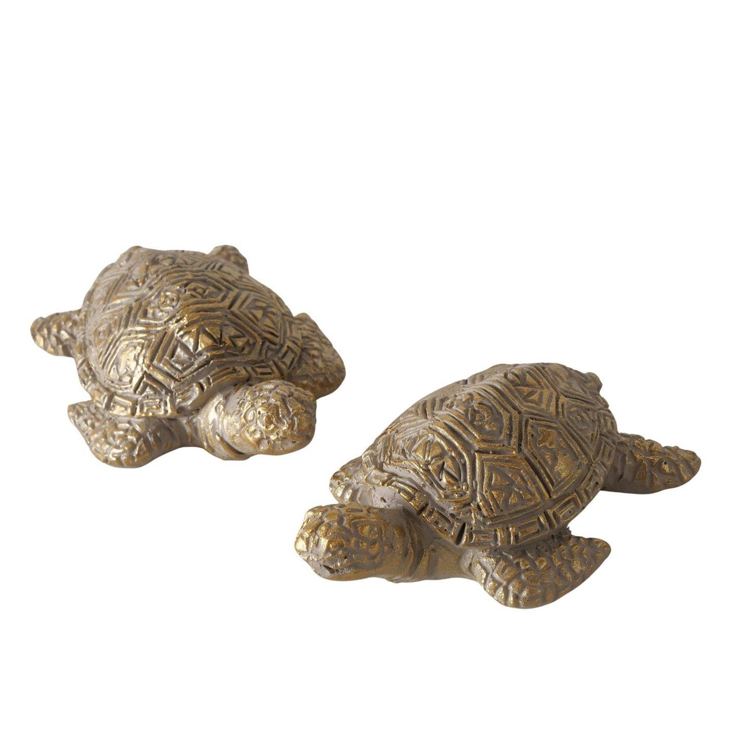 Boltze home figuur schildpad quila 4x6x2,5cm 2 assorti