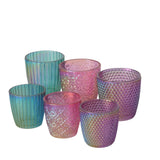 Boltze home windlicht patty 2-delig h7,3-8,8cm 3 assorti - afbeelding 1