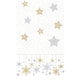 Duni tafellaken snowstars white 138x220cm