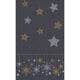 Duni tafellaken snowstars black 138x220cm