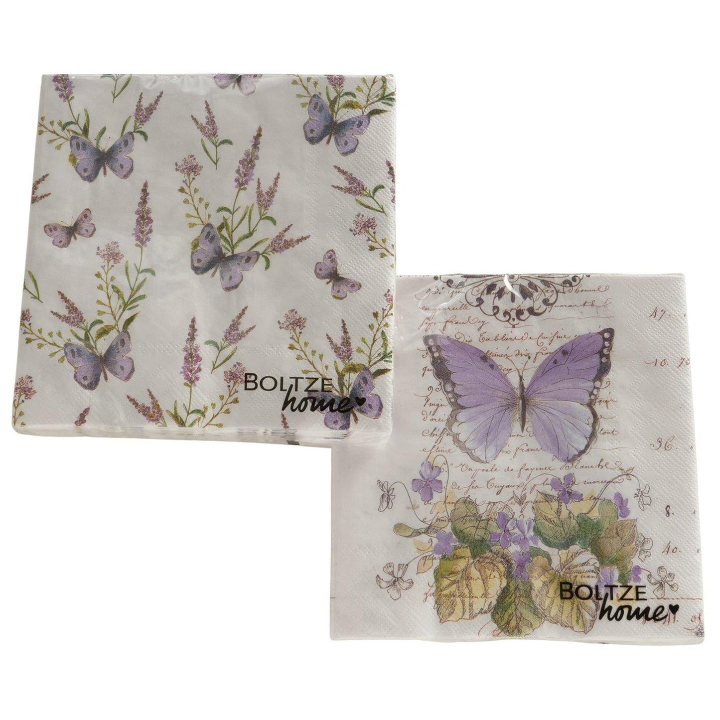 Boltze home servetten vlinder