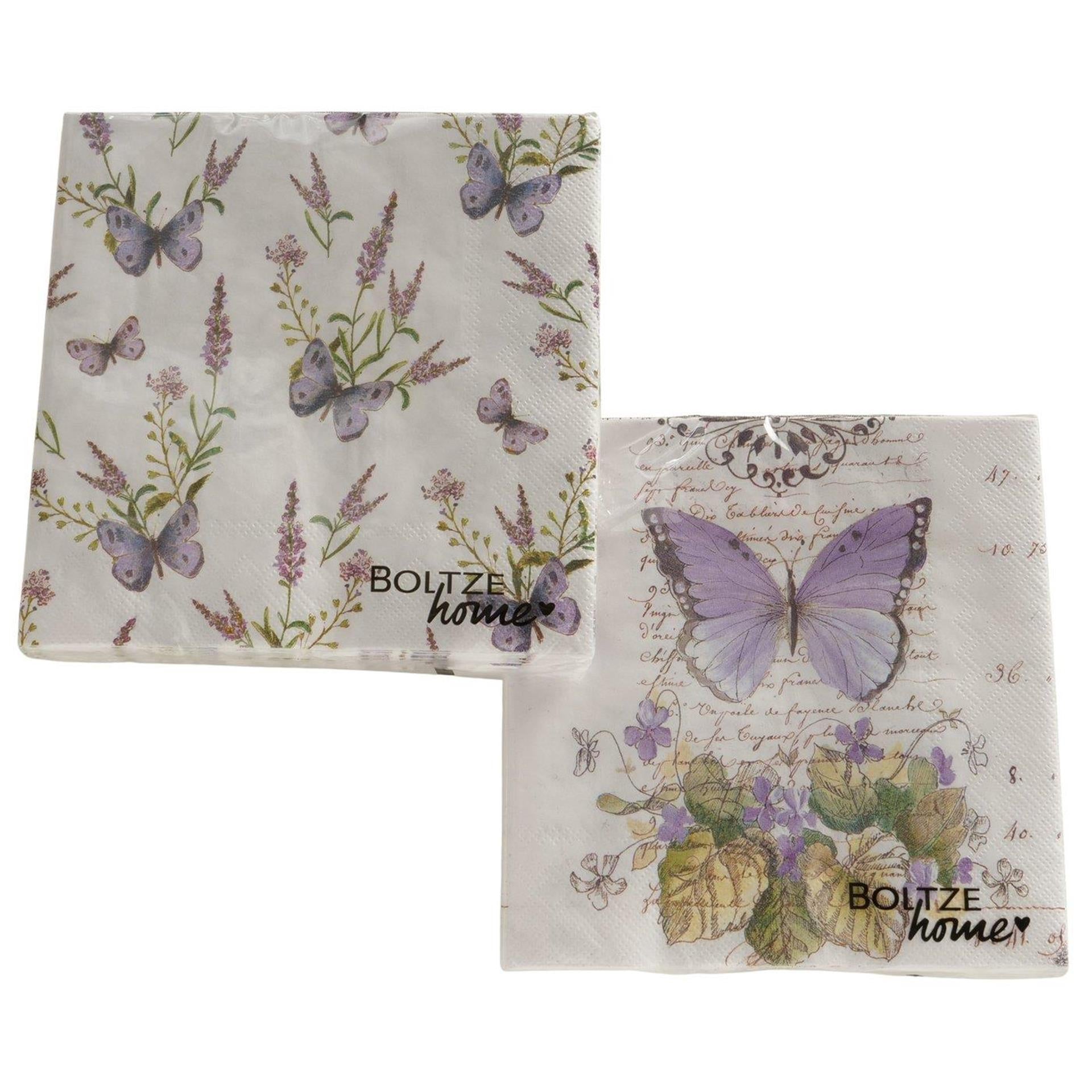 Boltze home servetten vlinder