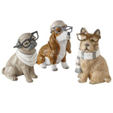 Boltze home figuur hond archy 5x3,7x6,5cm 3 assorti - afbeelding 1