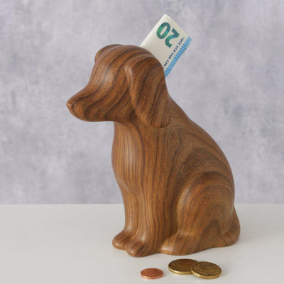 Boltze home spaarpot hond h15cm keramiek