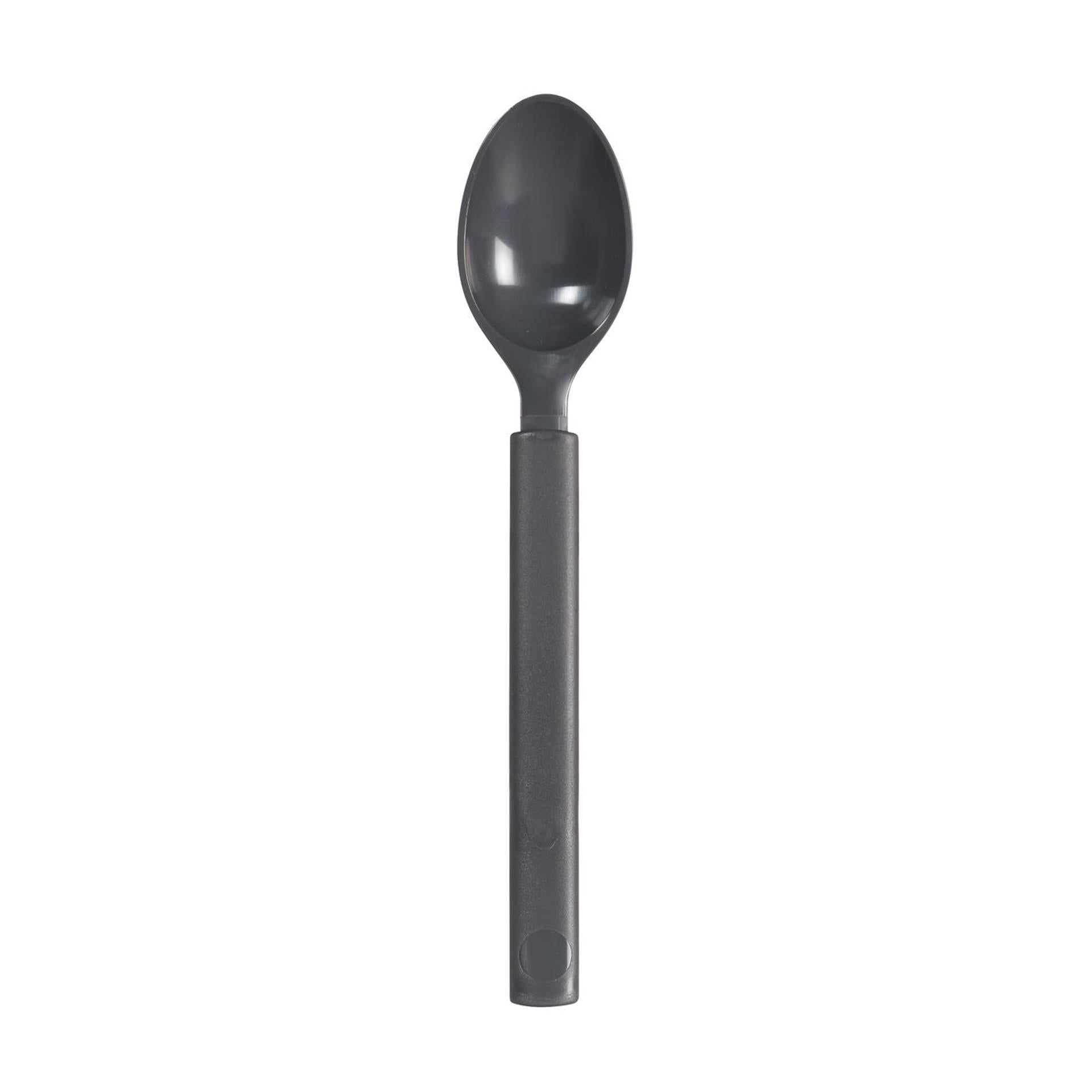 Duni kunststof lepel granite herbruikbaar 17cm doosje a 6 stuks