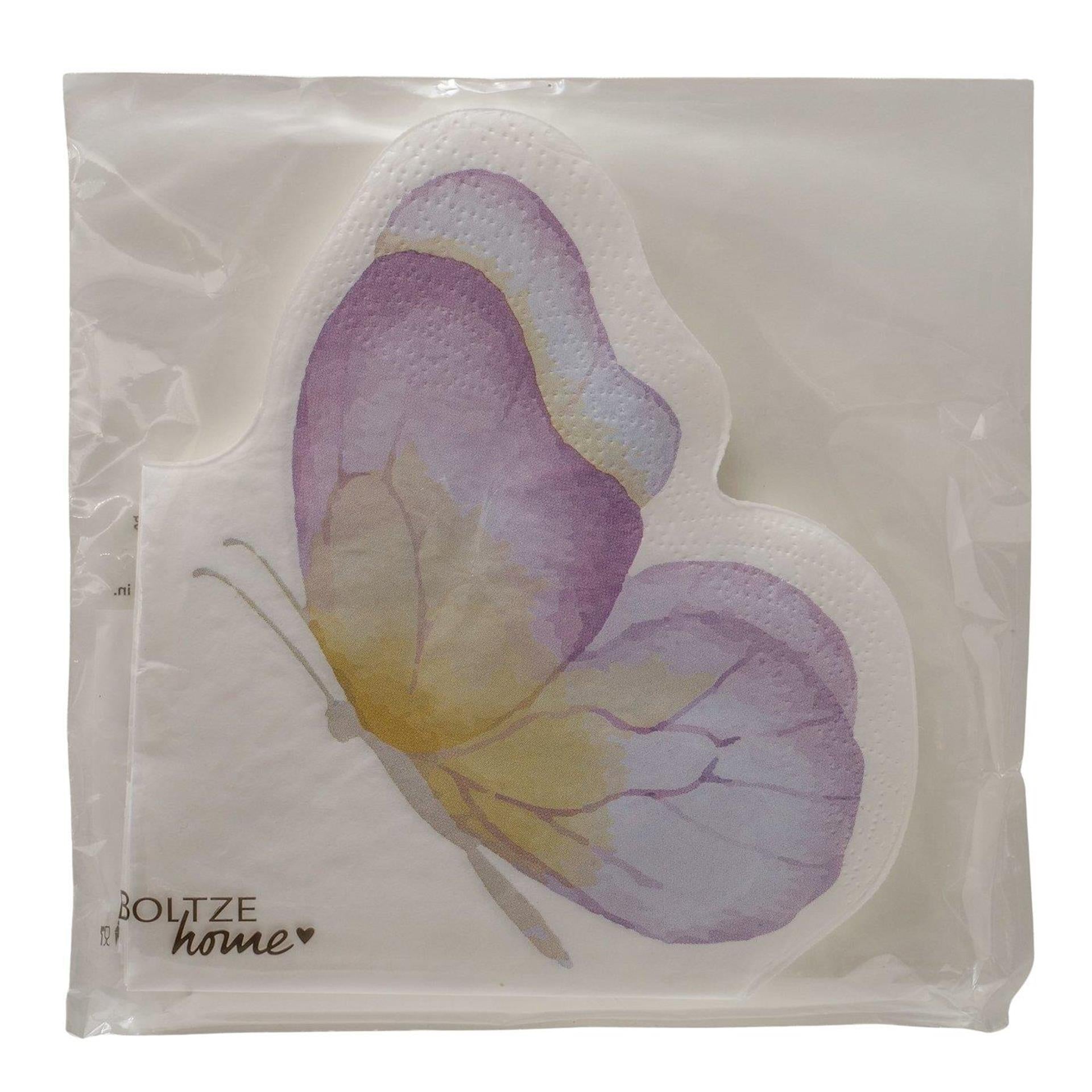Boltze home servetten fantasy vlinder 16x15x1cm