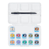 Van gogh • aquarelverf pocket box gedempte tinten met 12 kleuren in halve napjes