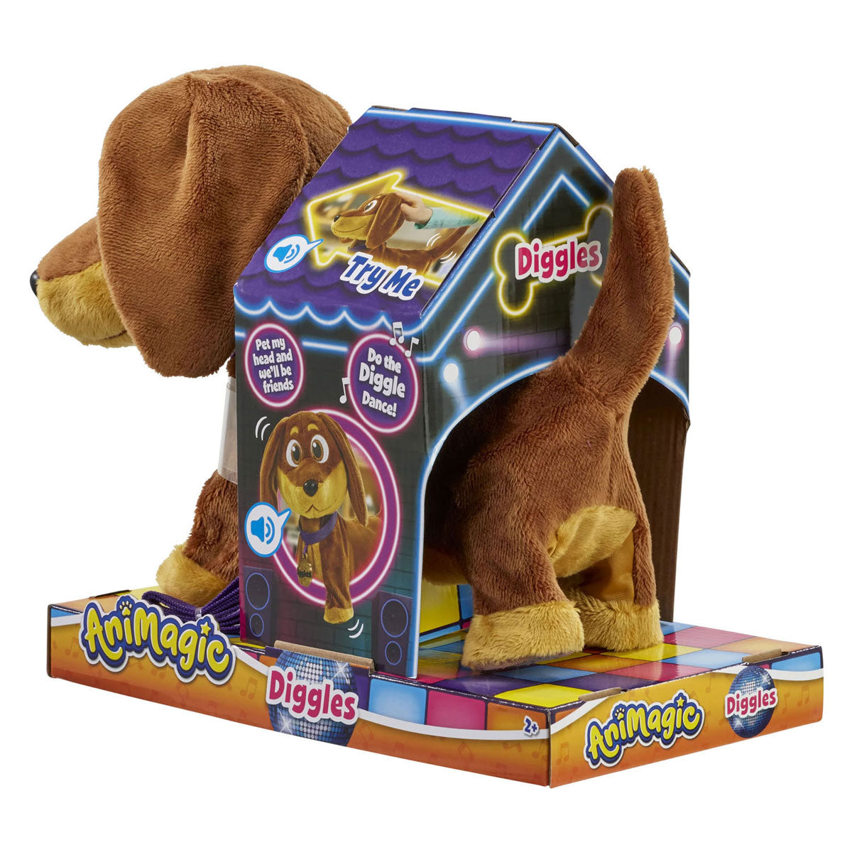 Goliath animagic diggles hond interactieve knuffel