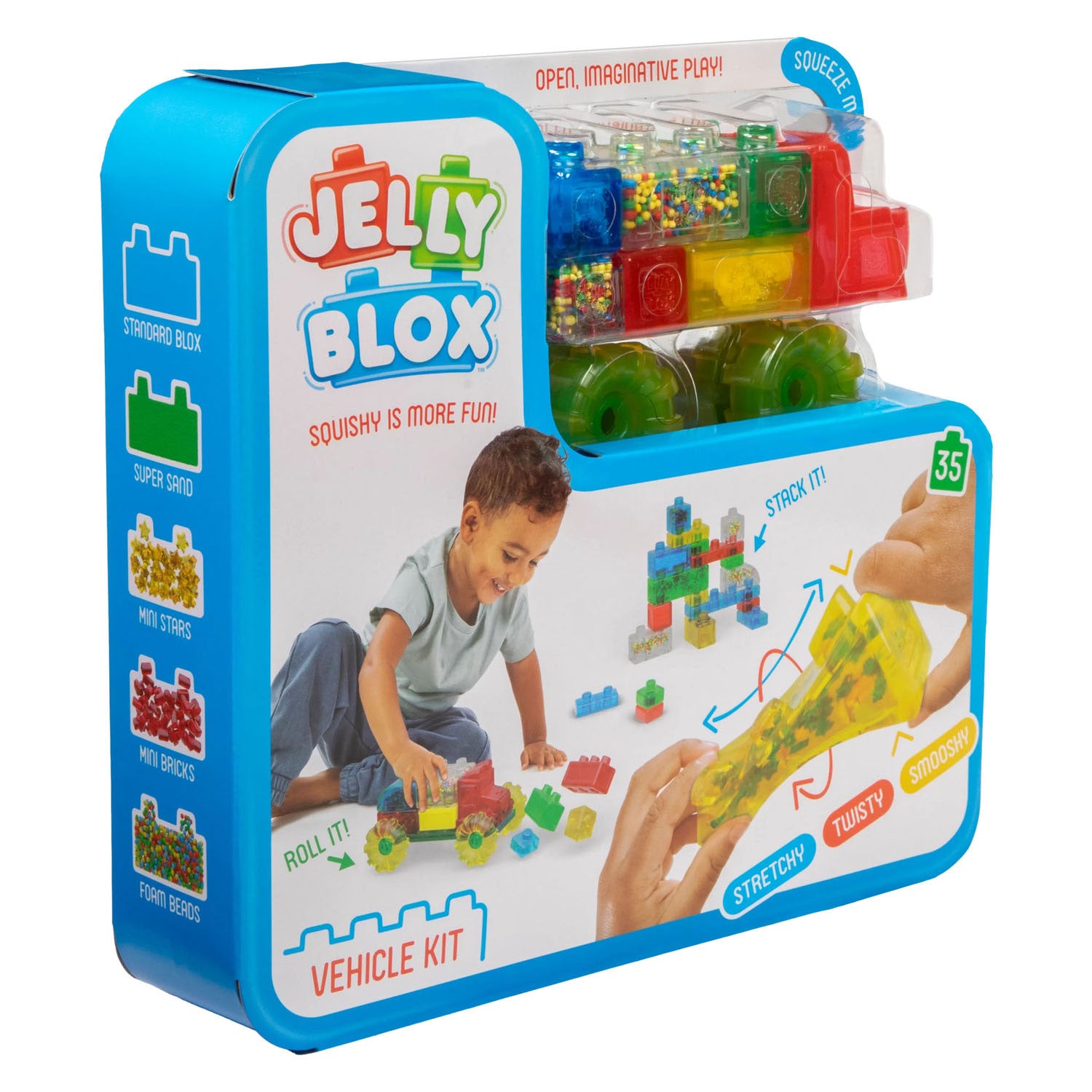 Goliath games jelly blox - voertuigen set - 35dlg.
