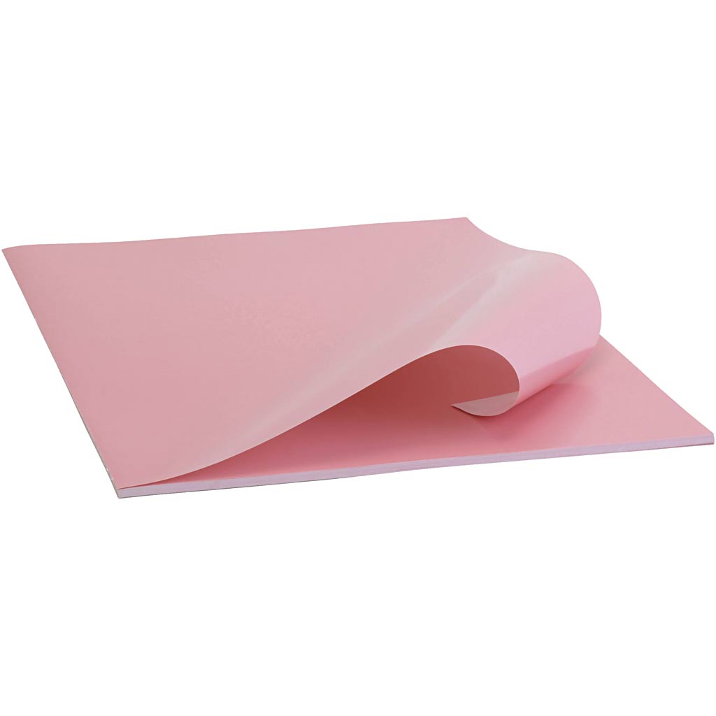 Glanspapier, vel 32x48 cm, 80 gr, roze, 25 vel 1 doos