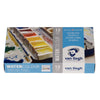 Van gogh • aquarelverf set in metalen blik met 12 kleuren in halve napjes
