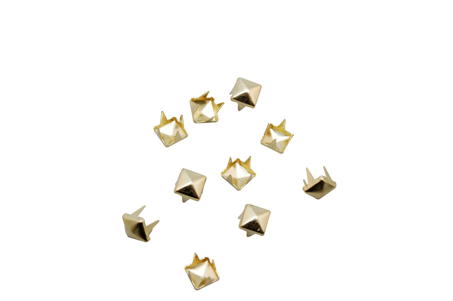 Vaessen creative • studs vierkant 6mm 10pcs gold