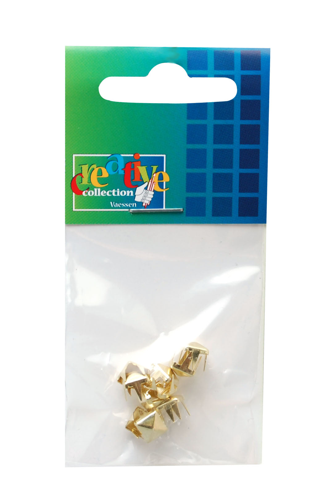 Vaessen creative • studs vierkant 6mm 10pcs gold
