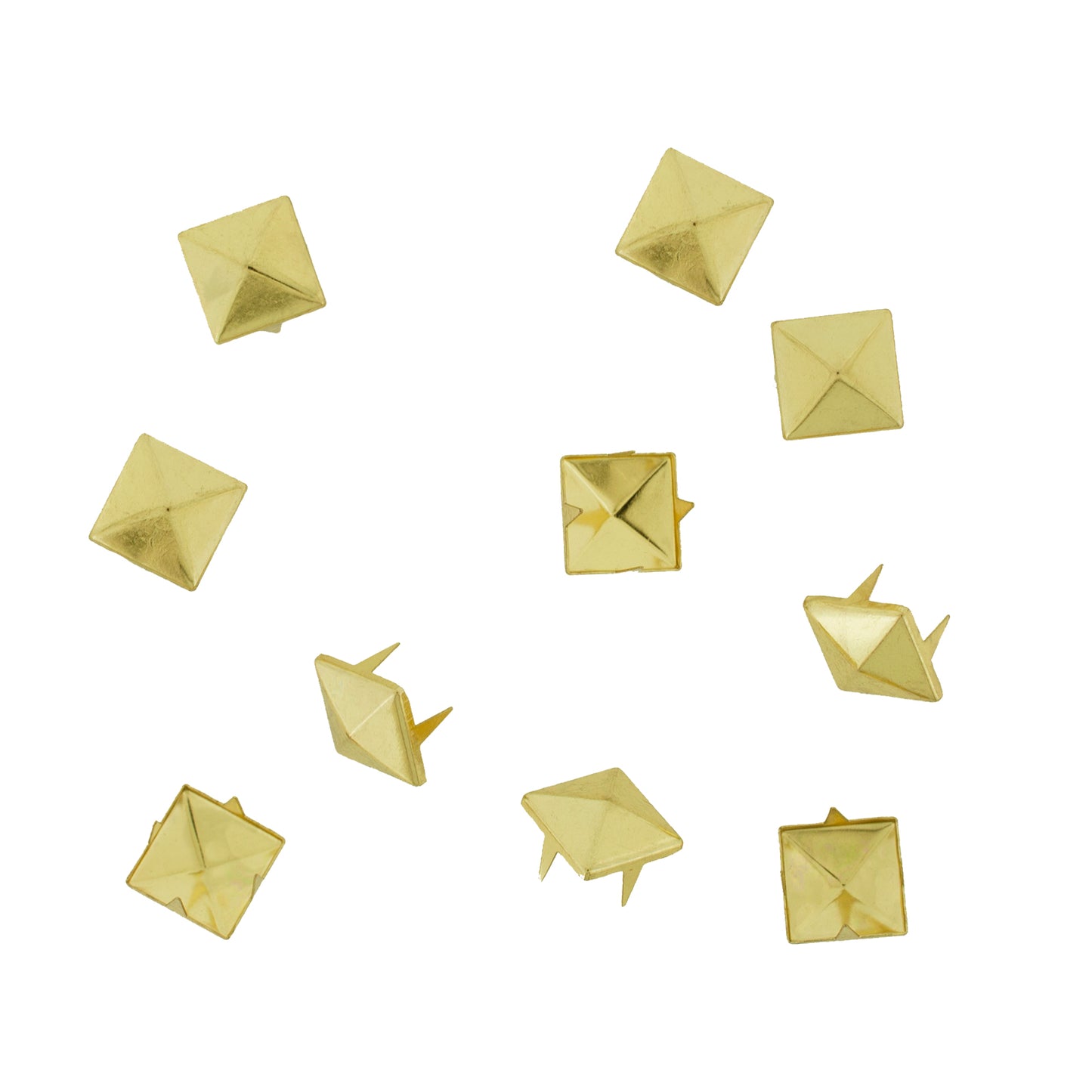 Vaessen creative • studs vierkant 12mm 10pcs goud
