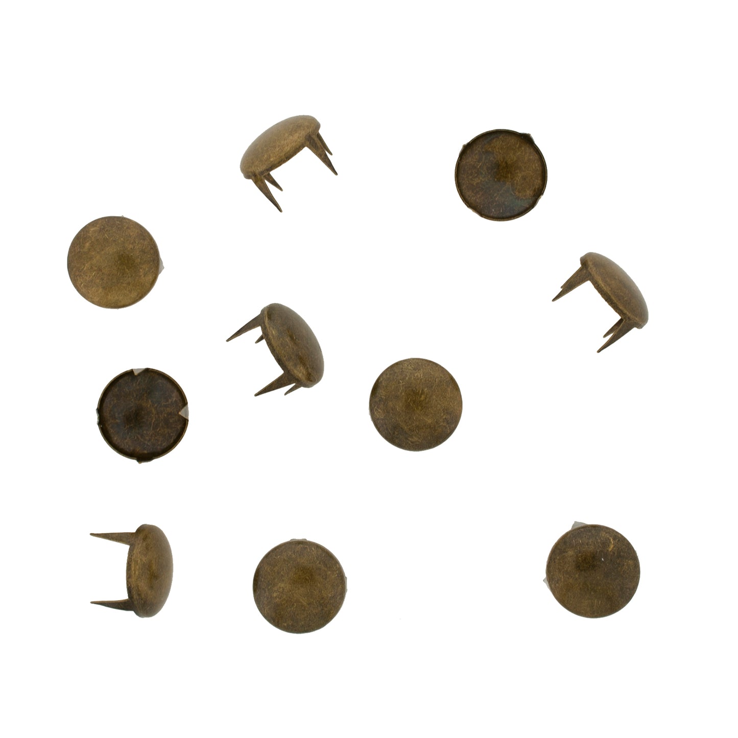 Vaessen creative • studs rond 12mm 10pcs bronze
