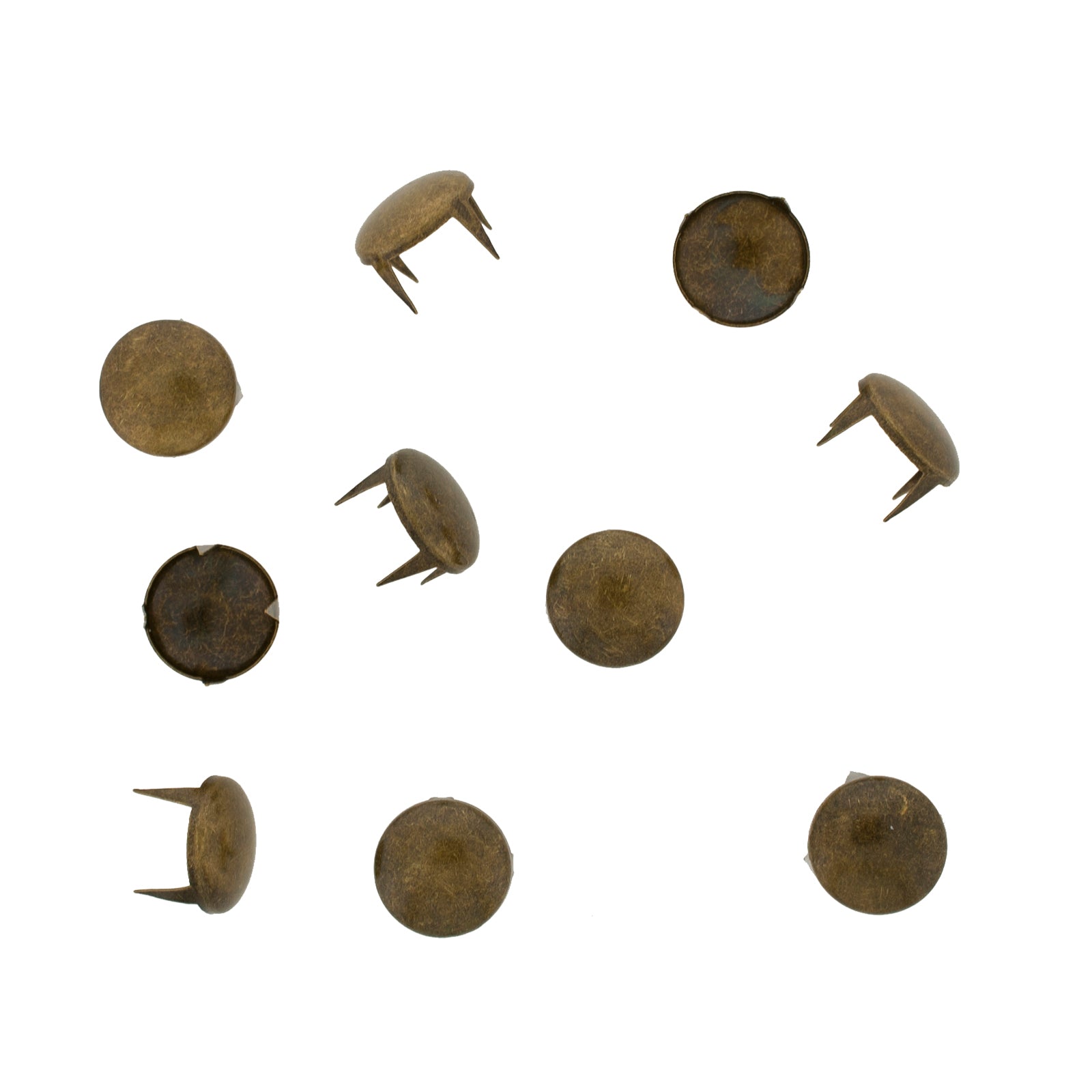 Vaessen creative • studs rond 12mm 10pcs bronze