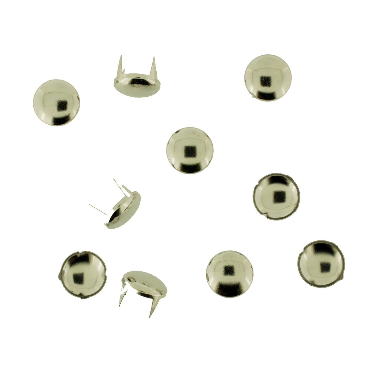 Vaessen creative • studs rond 12mm 10pcs zilver