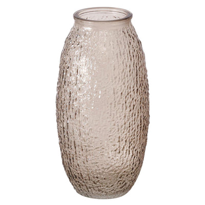 Boltze home vaas rifla h20cm glas gelakt glans beige