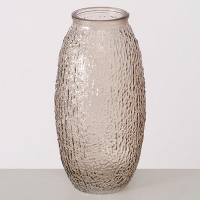 Boltze home vaas rifla h20cm glas gelakt glans beige