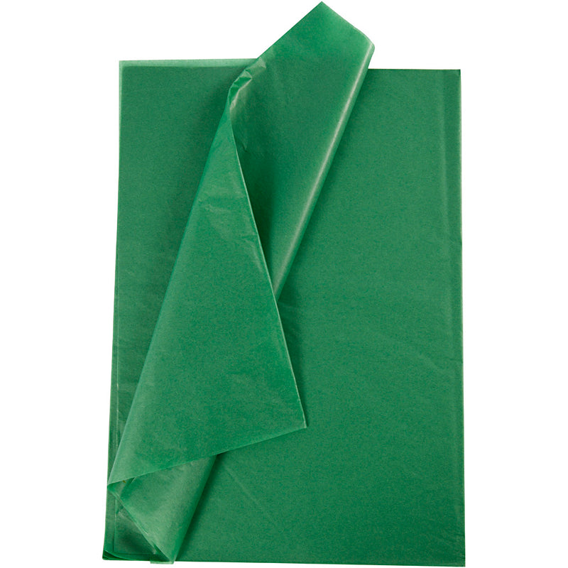 Tissuepapier, vel 50x70 cm, 17 gr, groen, 25 vel 1 doos