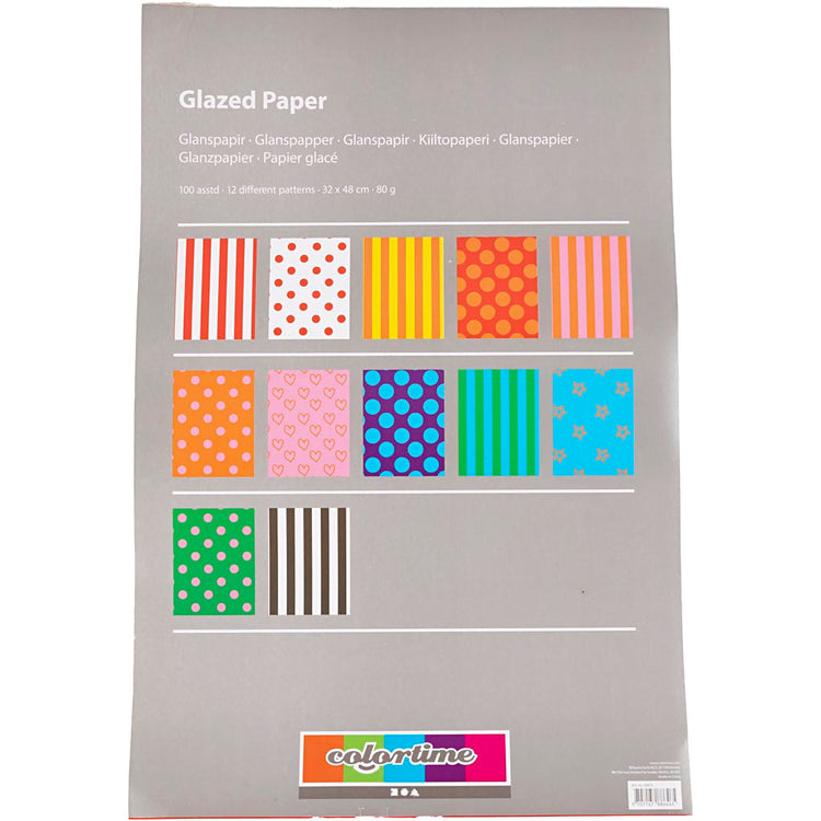 Https: www.cchobby.nl glanspapier-patroon-vel-32x48-cm-80-gr-diverse-kleuren-100-div-vellen-1-doos