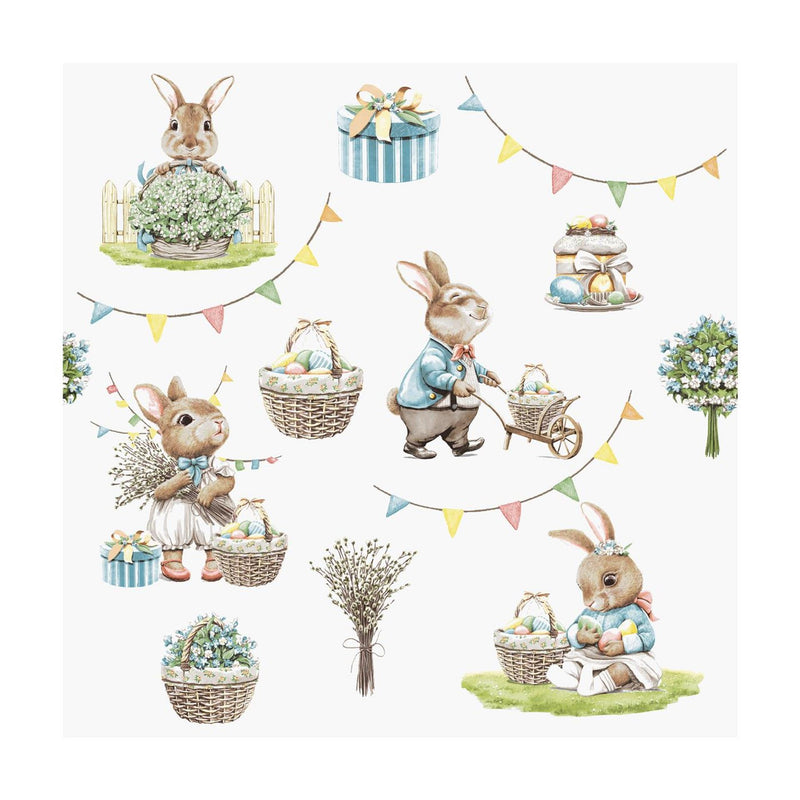 Duni servetten bunny joy 33cm