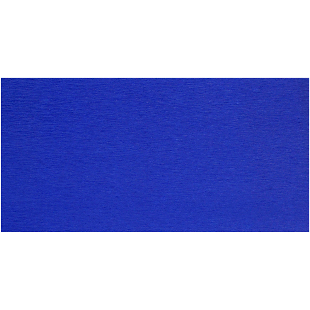 Crepepapier, vel 50x250 cm, blauw, 10 vouw 1 doos