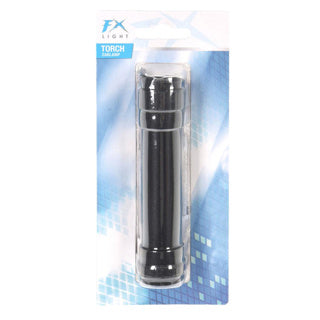 No brand zaklamp aluminium zwart | 6 stuks