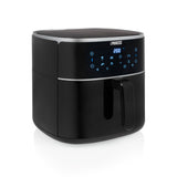 Princess 182254 digitale airfryer 8l heteluchtfriteuse (zwart, 8 liter | hetelucht | verstelbaar airfryerrek | bpa-vrij) - afbeelding 1