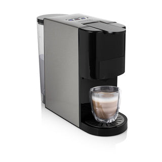 Princess 249451 multi capsule coffee machine 5-in-1 capsule machine (zilver, dolce gusto | e.s.e. | nespresso | lavazza a modo mio | gemalen koffie)