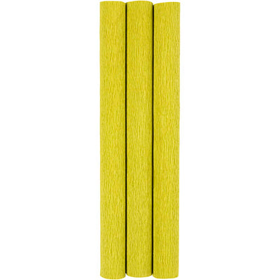 Crêpepapier, vel 25x60 cm, crêpe-verhouding: 180%, 105 gr, lichtgroen, 3 vel 1 doos