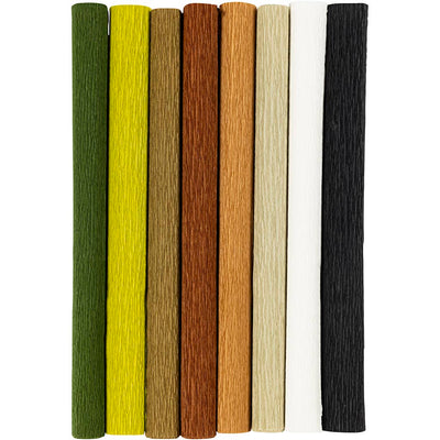 Creativ company https: www.cchobby.nl crepepapier-vel-25x60-cm-crepe-verhouding-180-105-gr-naturel-8-vel-1-doos