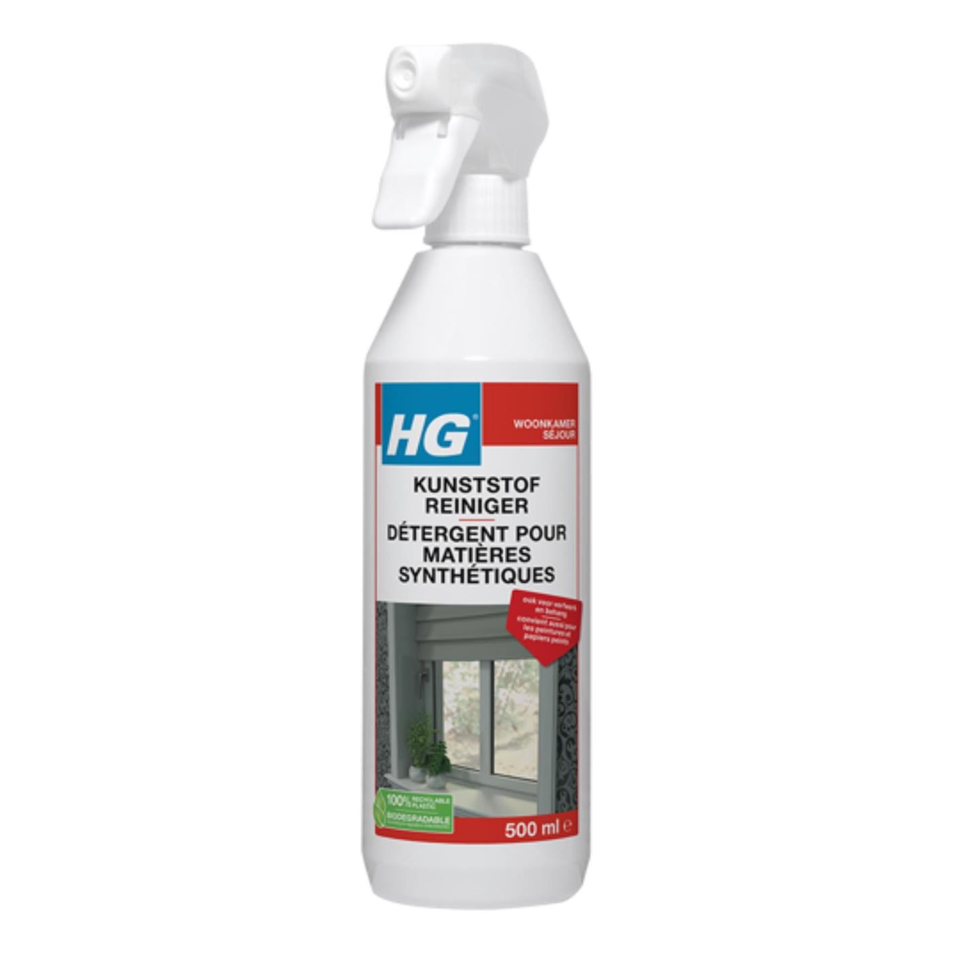 Hg kunststofreiniger - 500ml - snel een vlekkeloos resultaat