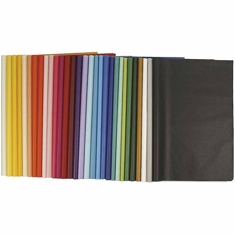 Creativ company tissuepapier - 50x70 cm - multikleurig - 300 vel