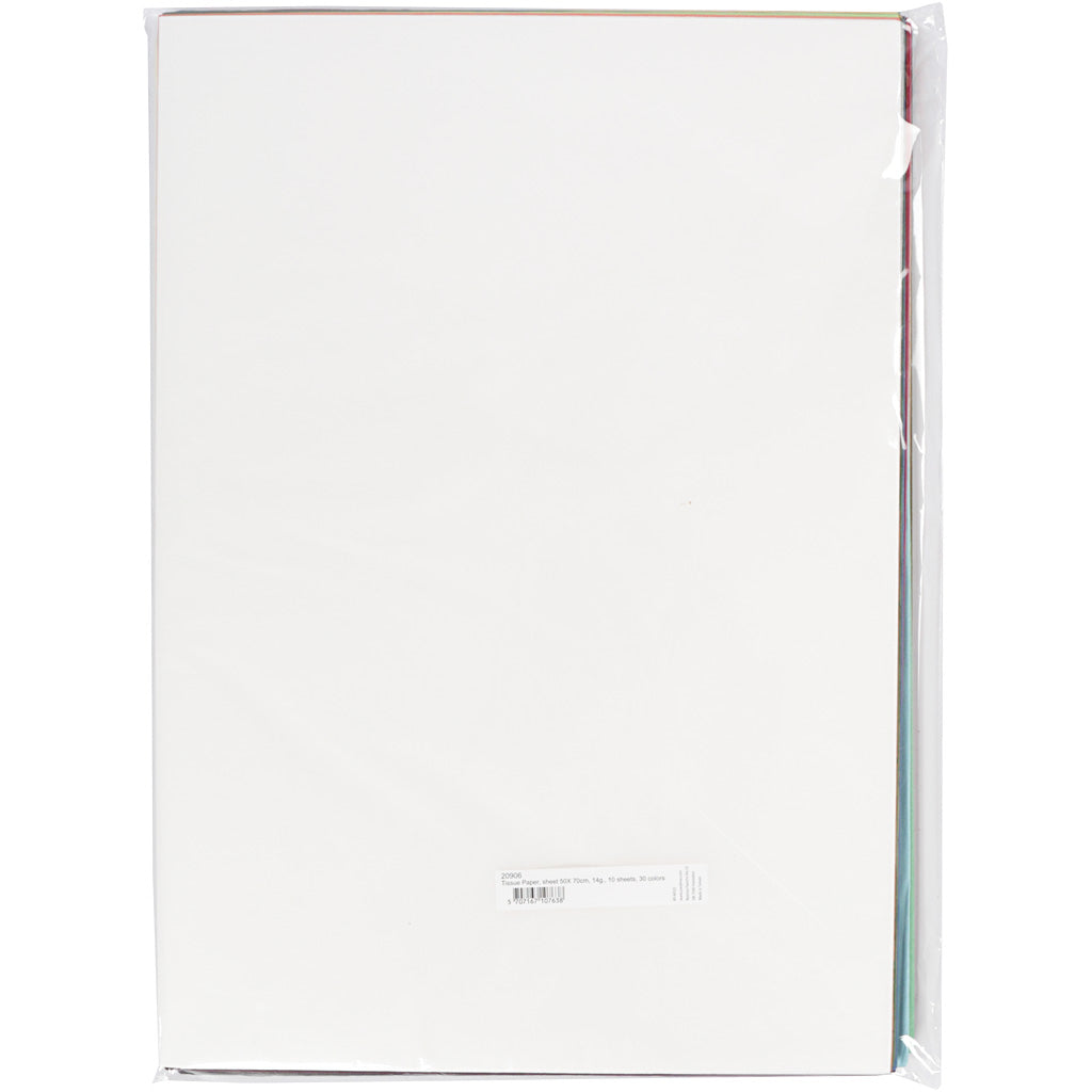 Creativ company tissuepapier - 50x70 cm - multikleurig - 300 vel