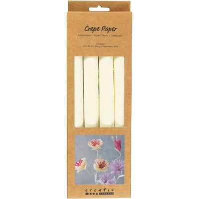Creativ company https: www.cchobby.nl crepepapier-vel-25x60-cm-crepe-verhouding-180-105-gr-off-white-4-vel-1-doos