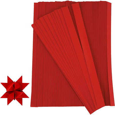 Vlechtstroken, l: 45 cm, b: 15 mm, d 6,5 cm, rood, 500 stroken 1 doos