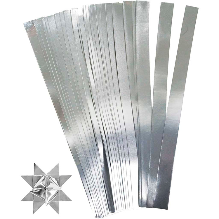 Vlechtstroken, l: 45 cm, b: 15 mm, d 6,5 cm, zilver, 100 stroken 1 doos
